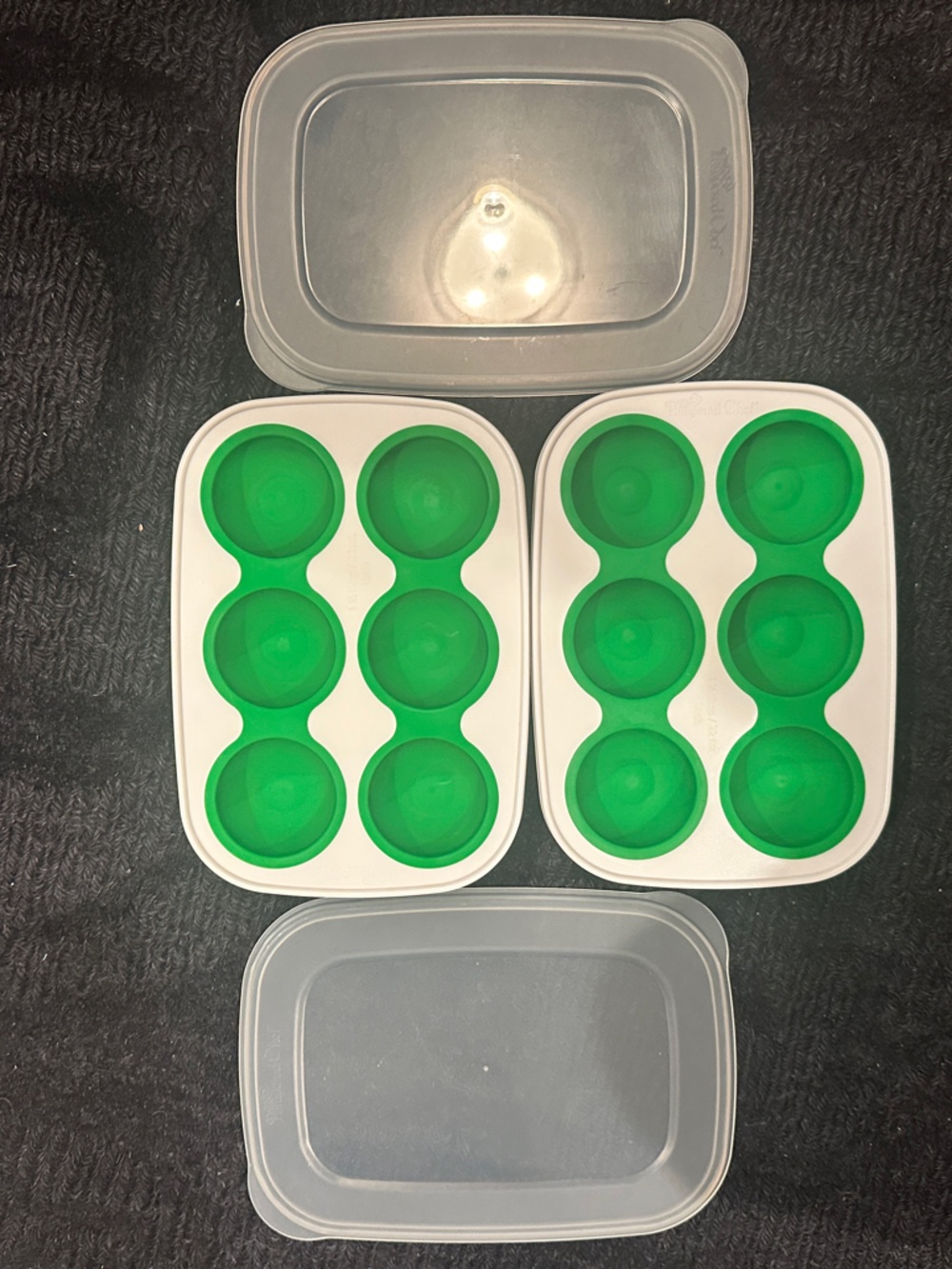 Pampered Chef Herb freezer storage trays.